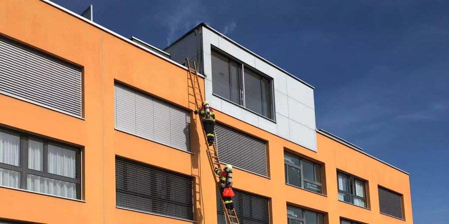 Brand auf der Dachterrasse
