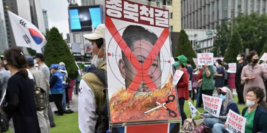 kim jong un protest