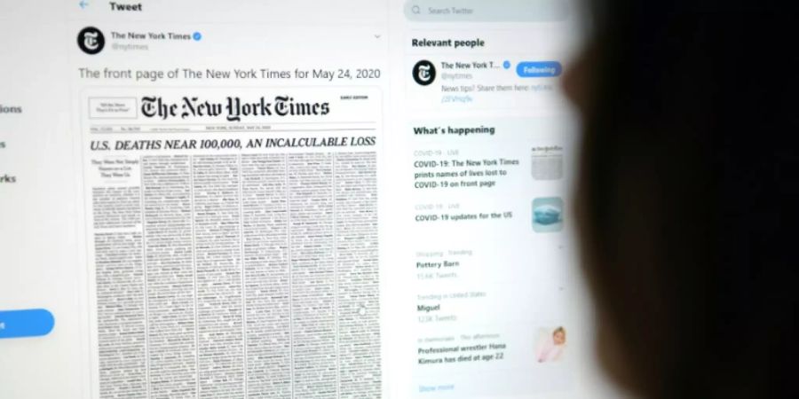 «New York Times» im Internet (Archivfoto)