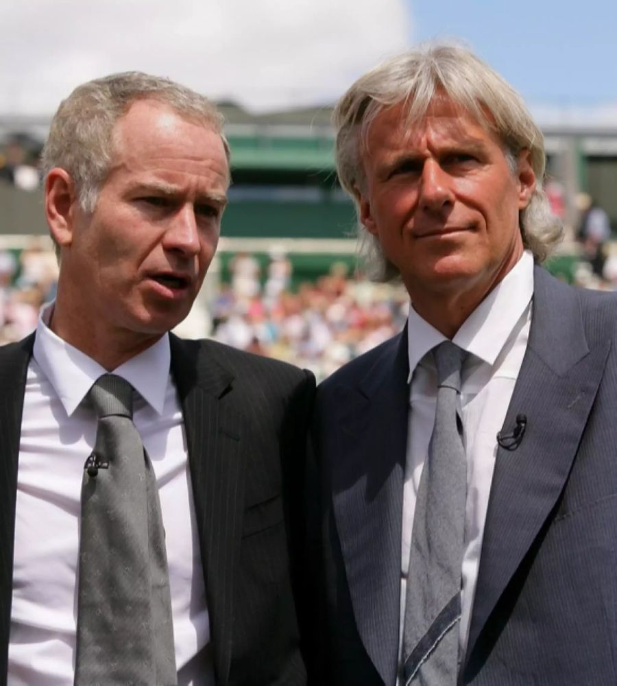 Ein ikonisches Duo: John McEnroe (l.) und Björn Borg (r.).