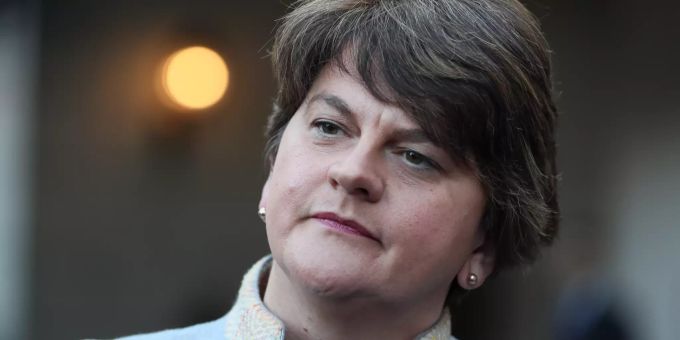 Bie Arlene Foster, Vorsitzende der Democratic Unionist Party (DUP) und Regierungschefin von Nordirland, hat der Johnson-Deal für den Brexit einen schweren Stand. Brexit