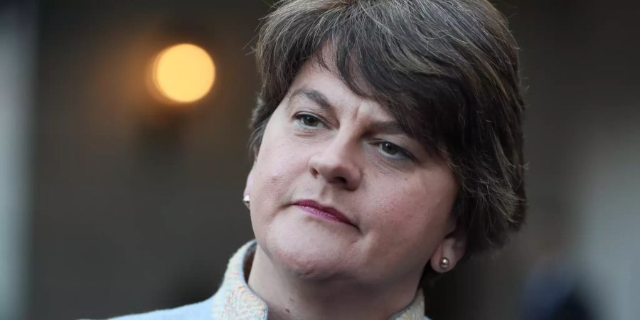 Bie Arlene Foster, Vorsitzende der Democratic Unionist Party (DUP) und Regierungschefin von Nordirland, hat der Johnson-Deal für den Brexit einen schweren Stand.