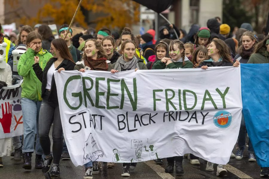 Klimastreik green Friday