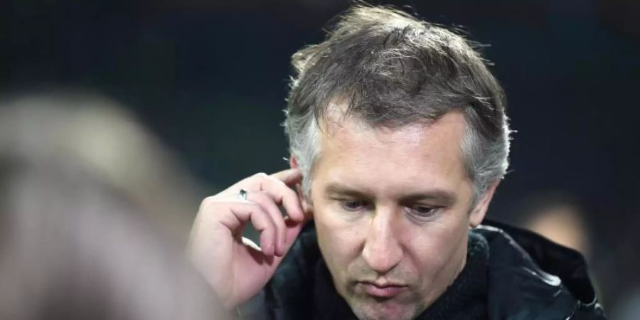 Selbstkritisch: Werder-Geschäftsführer Frank Baumann. Foto: Carmen Jaspersen/dpa