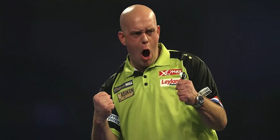 Aktuell das Mass aller Dinge in der Darts-Elite: der Niederländer Michael van Gerwen