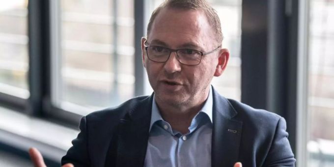 Verdi-Chef Frank Werneke. vereinte dienstleistungsgewerkschaft