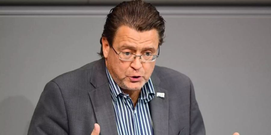 Stephan Brandner (AfD) während einer Sitzung des Bundestages. Foto: Soeren Stache/dpa-Zentralbild/dpa