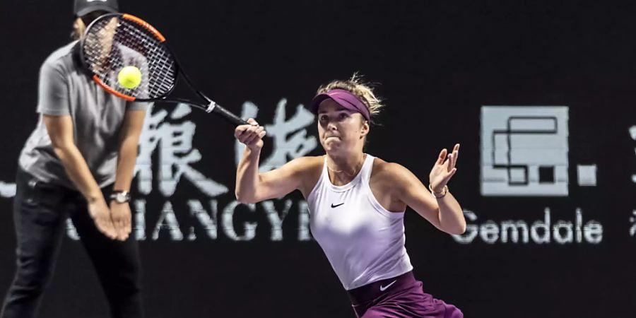 Die Titelverteidigerin Jelina Switolina startete mit einem Sieg in die WTA Finals in Shenzhen