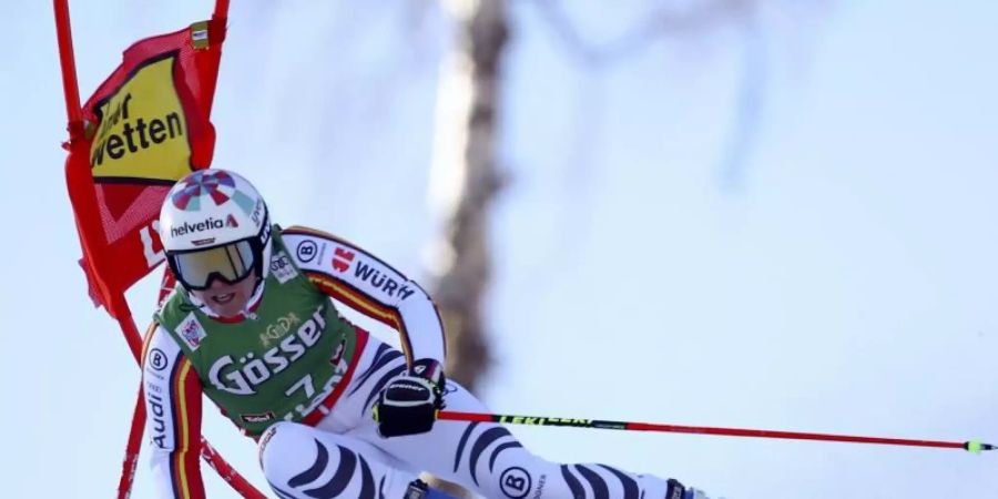 Viktoria Rebensburg kam beim Riesenslalom in Lienz nicht über Rang 14 hinaus. Foto: Marco Trovati/AP/dpa