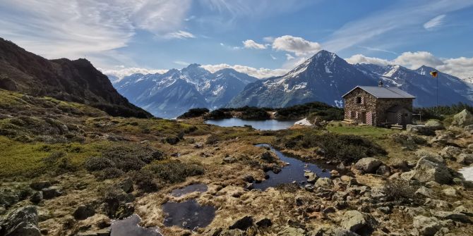 Die Sunniggrathütte in den Urner Alpen