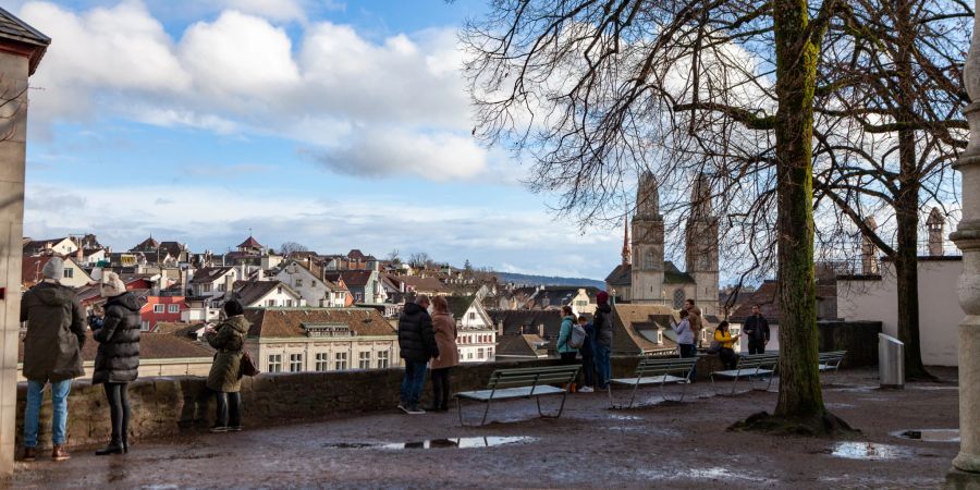Der Lindenhof im Kreis 1 in Zürich.
