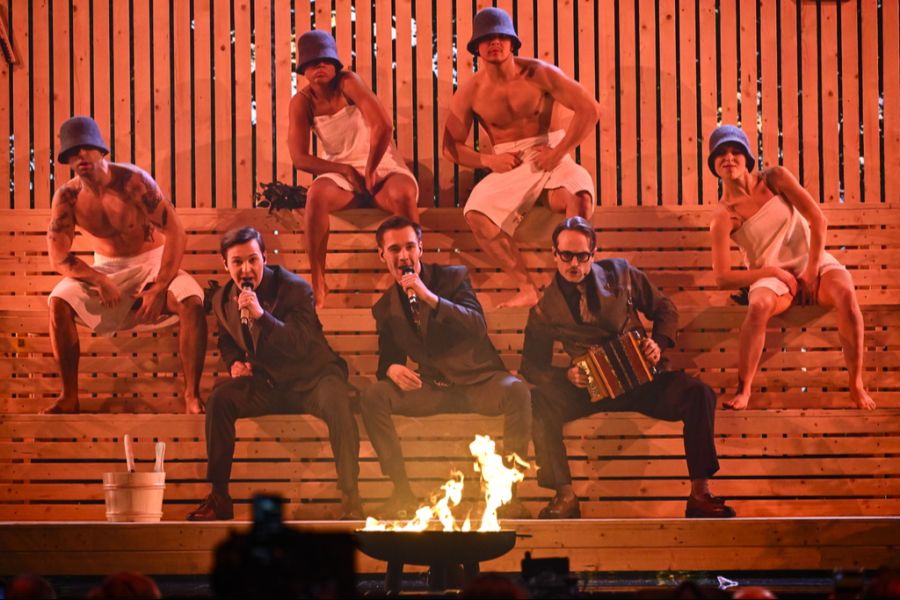 Mit ihrem Song über das Saunieren gilt die schwedische Gruppe KAJ bei Wettbüros als ESC-Topfavorit.