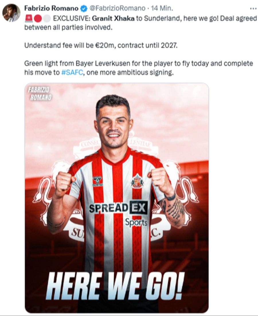 Granit Xhaka Sunderland