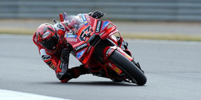 Pecco Bagnaia (Ducati) beim Grossbritannien-GP der MotoGP in Silverstone. Pecco Bagnaia MotoGP Ducati