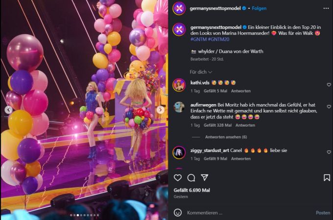 «Germany's Next Topmodel»: Die Social-Media-Aktivitäten der Teilnehmer werden während der Show stark eingeschränkt. «Germany's Next Topmodel»