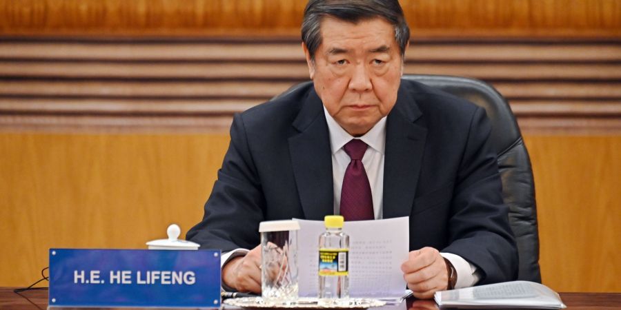 Chinas Vize-Ministerpräsident He sprach von Konsens nach den Zoll-Gesprächen mit der US-Seite. (Archivbild)