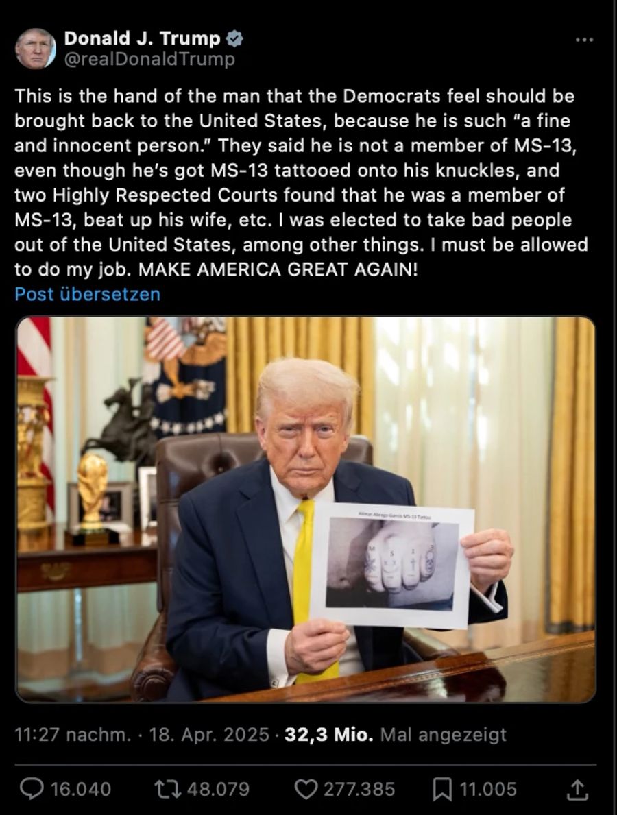 trump foto tattoo