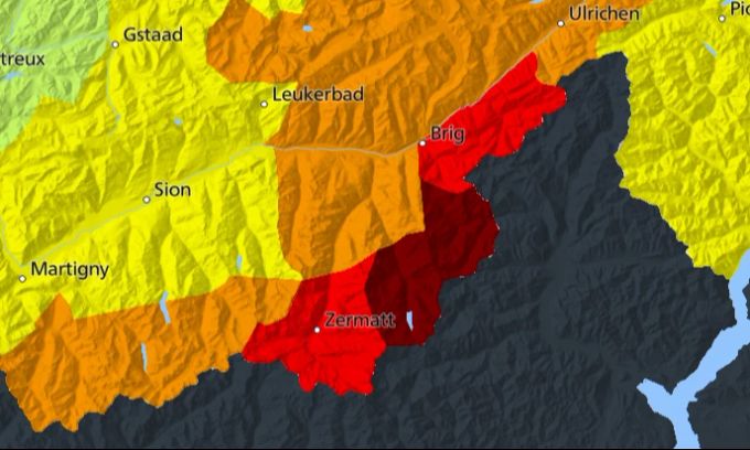 In Teilen des Wallis besteht aufgrund des Regens «sehr grosse Gefahr». Wetter