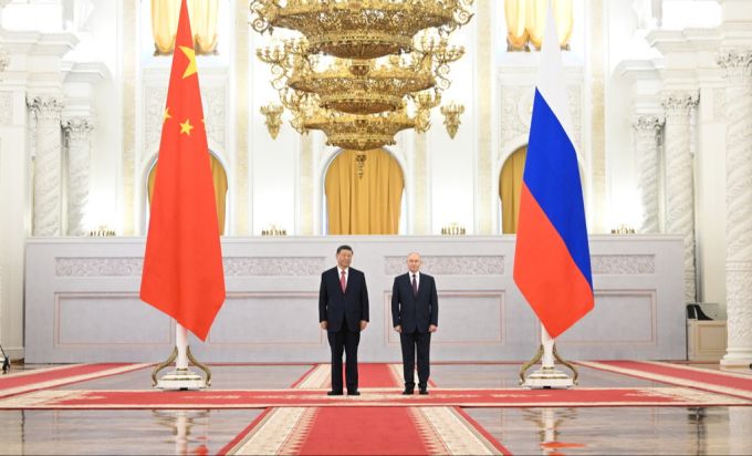 Russland und China festigen in Moskau ihre Freundschaft. moskau
