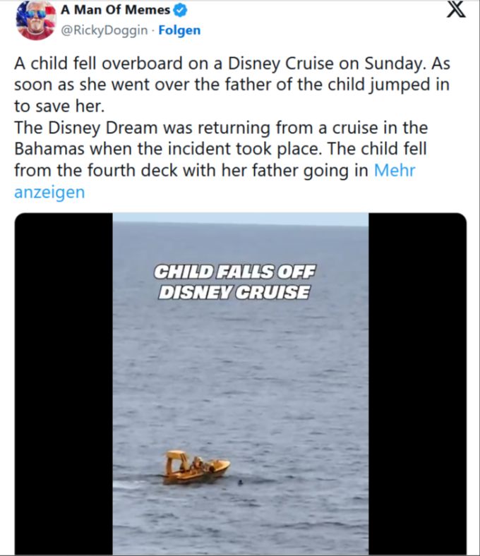 Foto- und Videoaufnahmen zeigen die Rettungsaktion. kreuzfahrtschiff