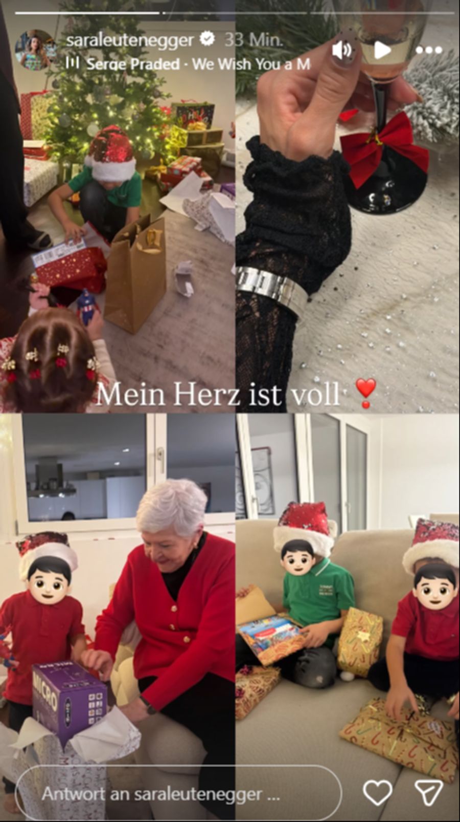 Die Buben durften sich über viele Päckli freuen!