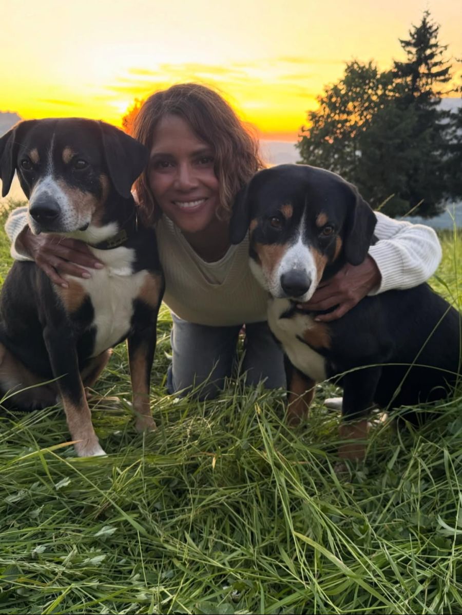 Halle Berry hatte auch Freude an den tierischen Schauspielern.