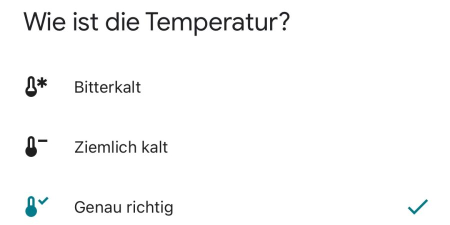 Google Maps informiert zudem auch über Temperatur, Sicherheits­personal und Kameras.