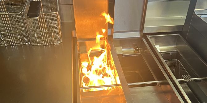 Fritteuse in Brand