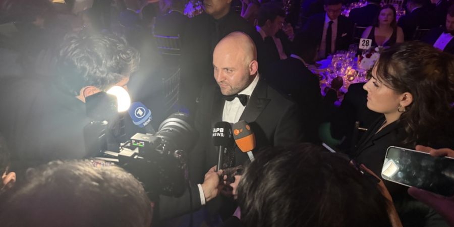 dpatopbilder - Markus Frohnmaier, stellvertretender Fraktionsvorsitzende und außenpolitische Sprecher der Afd, ist zu Gast auf der Gala des New York Young Republican Club. Foto: Anna R...
