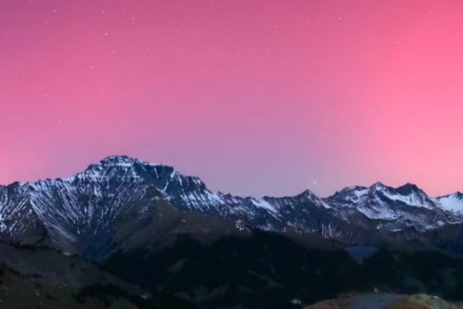 Polarlichter Adelboden