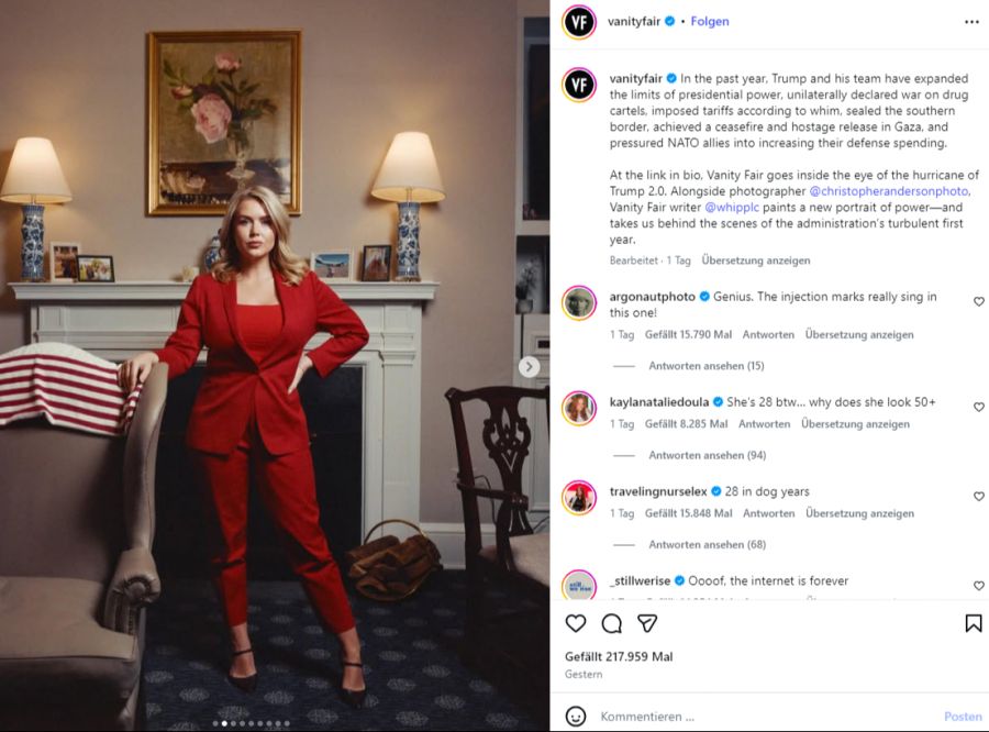 Die Nahaufnahme der 28-Jährigen sorgt für ordentlich Gesprächsstoff.