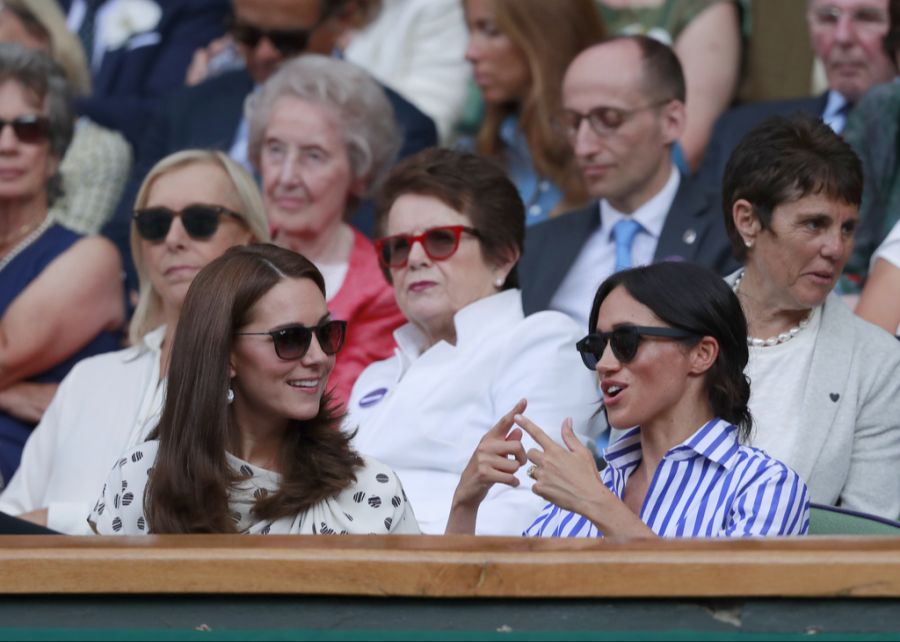 Hier sah man die beiden Frauen bei einem Wimbledon-Spiel noch fröhlich plaudern. (Archivbild)