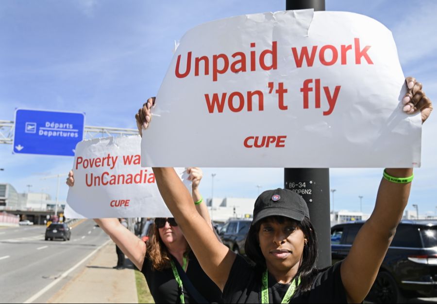 Streik Streikende Air Canada