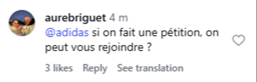 «@Adidas, wenn wir eine Petition machen, dürfen wir dann zu euch?»