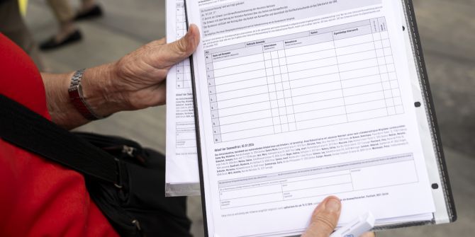 Unterschriften sammeln