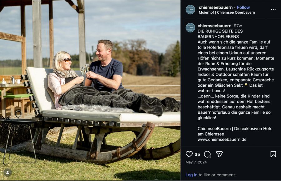 Die ruhige Seite des Bauernhoflebens.