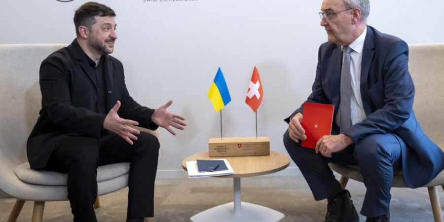 Es war das erste Treffen zwischen Selenskyj und Parmelin am WEF 2026 in Davos.