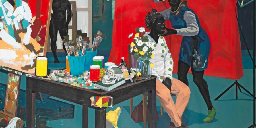 Das Werk «Untitled (Studio)» von Kerry James Marshall, zu sehen 2026 im Kunsthaus Zürich.