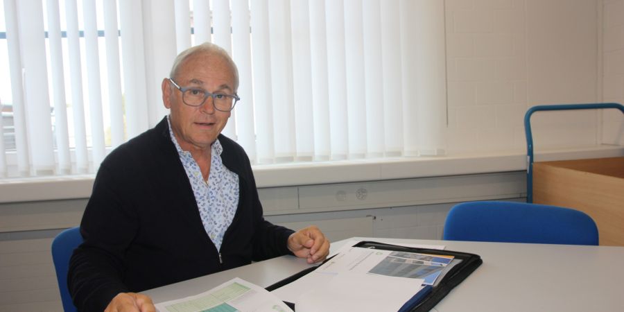 Thomas Imhof, Präsident Baustoff Kreislauf Thurgau, erläutert die Vorteile und Chancen von Recyclingbaustoffen
