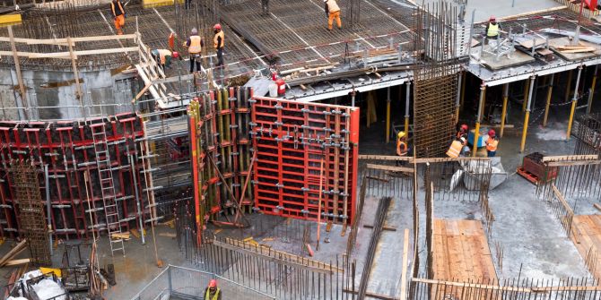 Baustelle Bauarbeiter Ortsplanung