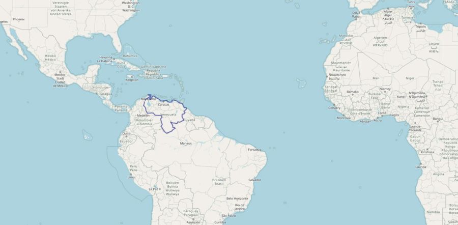 Karte Venezuela
