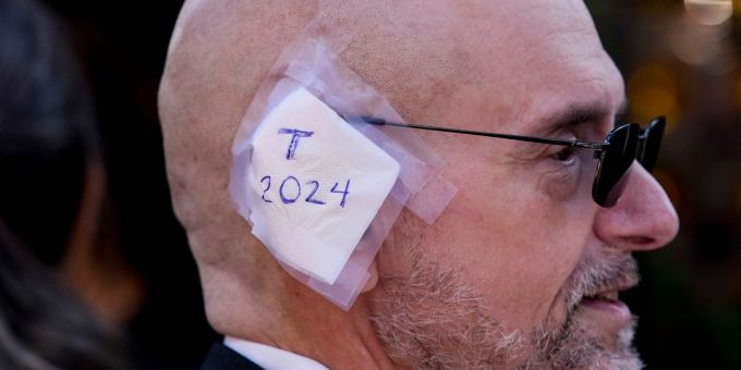 Donald Trump ist auf dem Parteitag offiziell zum Präsidentschaftskandidaten seiner Partei gekürt worden. trump parteitag