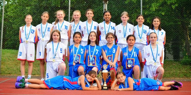 Die U12 Pinguins Mädels von Basketball Regensdorf sind nicht zu bremsen.