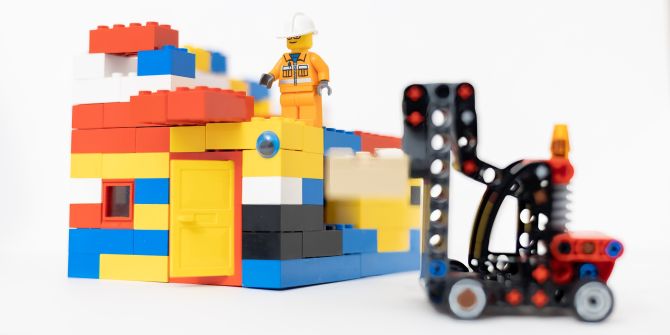 Lego Baustelle Bauarbeiten Neubau