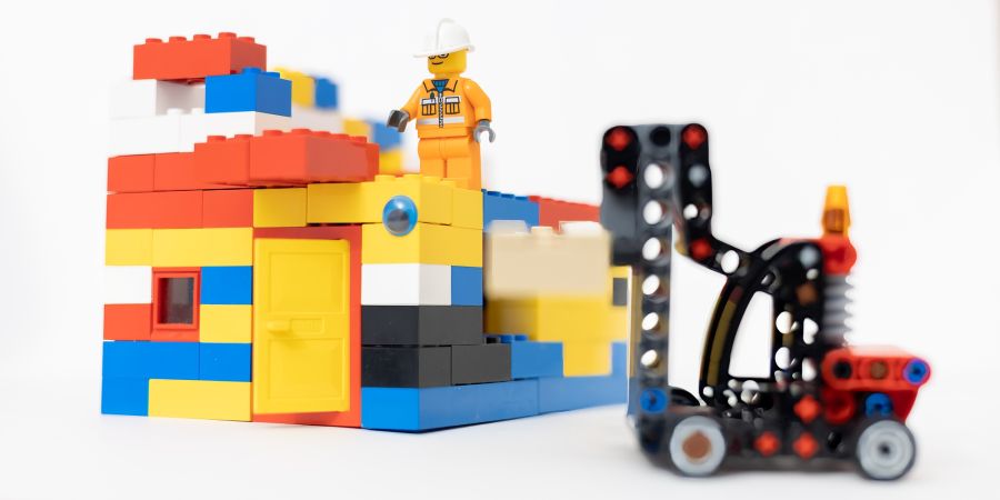 Lego Baustelle Bauarbeiten Neubau