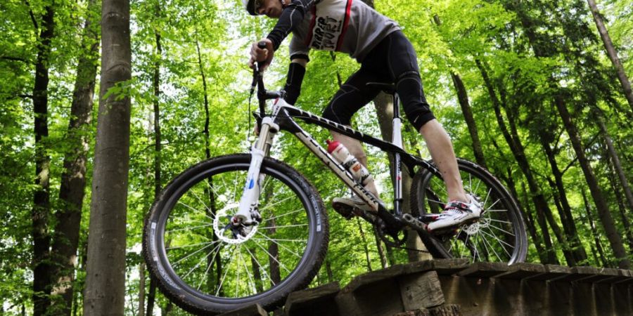 Klare Spielregeln sollen im Kanton Aargau das Nebeneinander von Fussverkehr und Mountainbikes im Wald regeln. Der Kanton will ein Konzept ausarbeiten. (Symbolbild)
