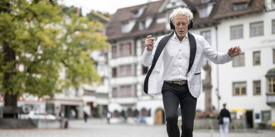 Andrzej Weber lebt mittlerweile in Georgien. Ab und an, wie hier Ende August, kehrt er aber nach St. Gallen zurück.
