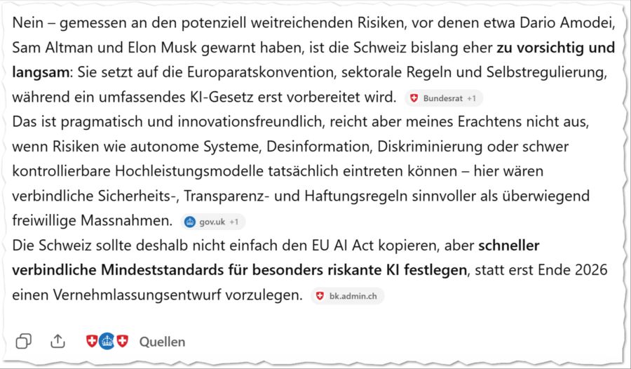 KI-Regulierung Bundesrat ChatGPT