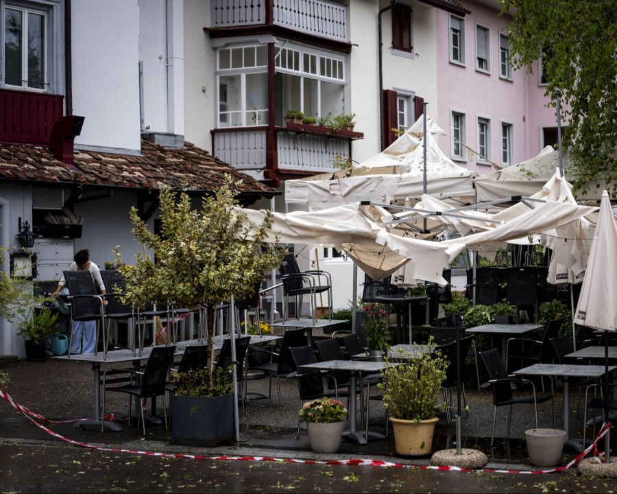 Dutzende Personen wurden durch den Hagel verletzt.