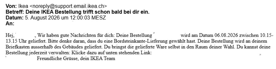 Ikea Bestellung Lieferung